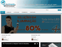 Tablet Screenshot of iluminacaoeeletricidade.com.br